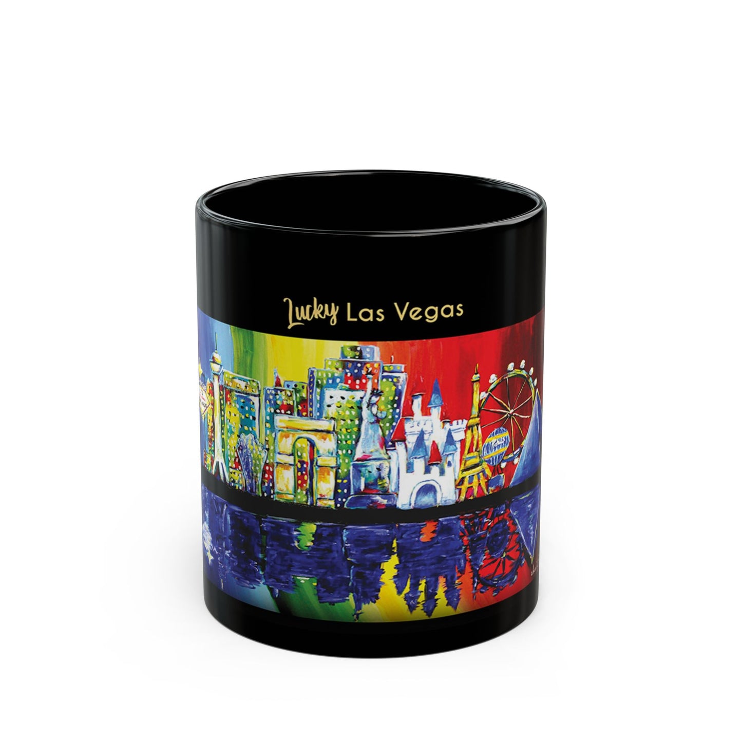 Lucky Las Vegas Black Mug (11oz, 15oz)