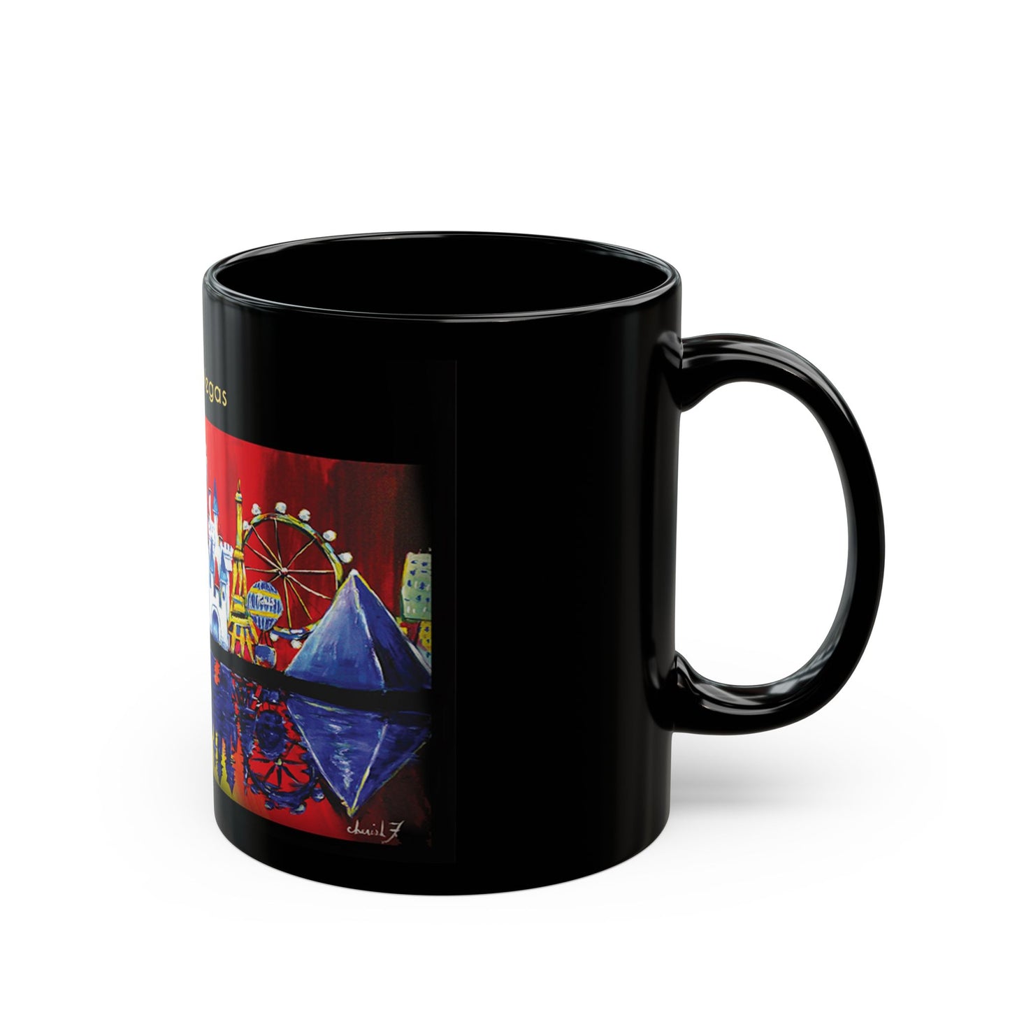 Lucky Las Vegas Black Mug (11oz, 15oz)