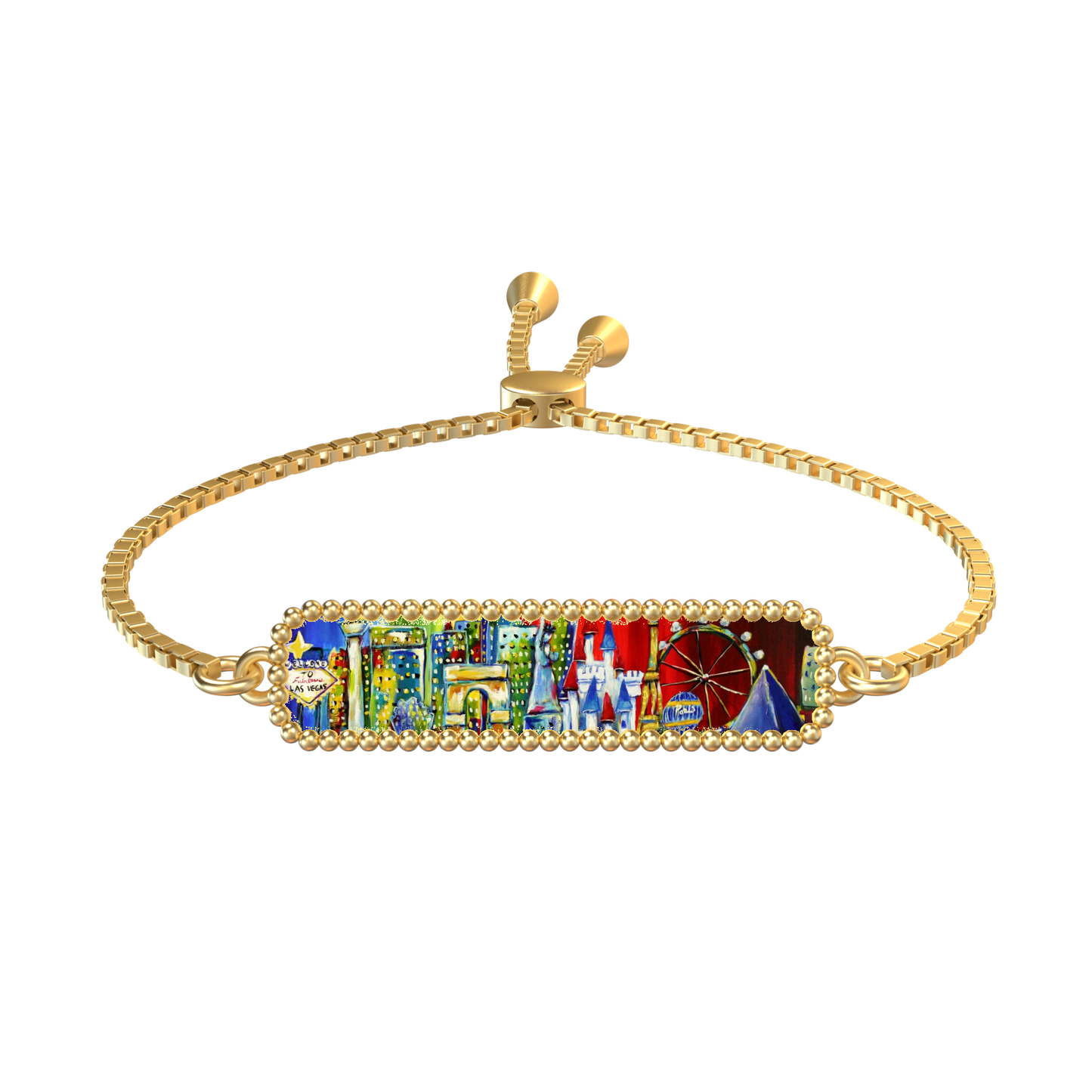 Las Vegas Cityscape Arya Slider Bracelet