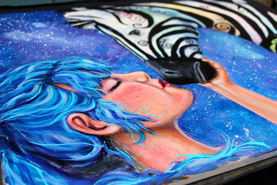 A Kiss Will Make it Better Giclée Print - Artist Signed