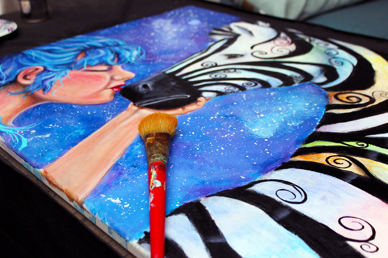 A Kiss Will Make it Better Giclée Print - Artist Signed