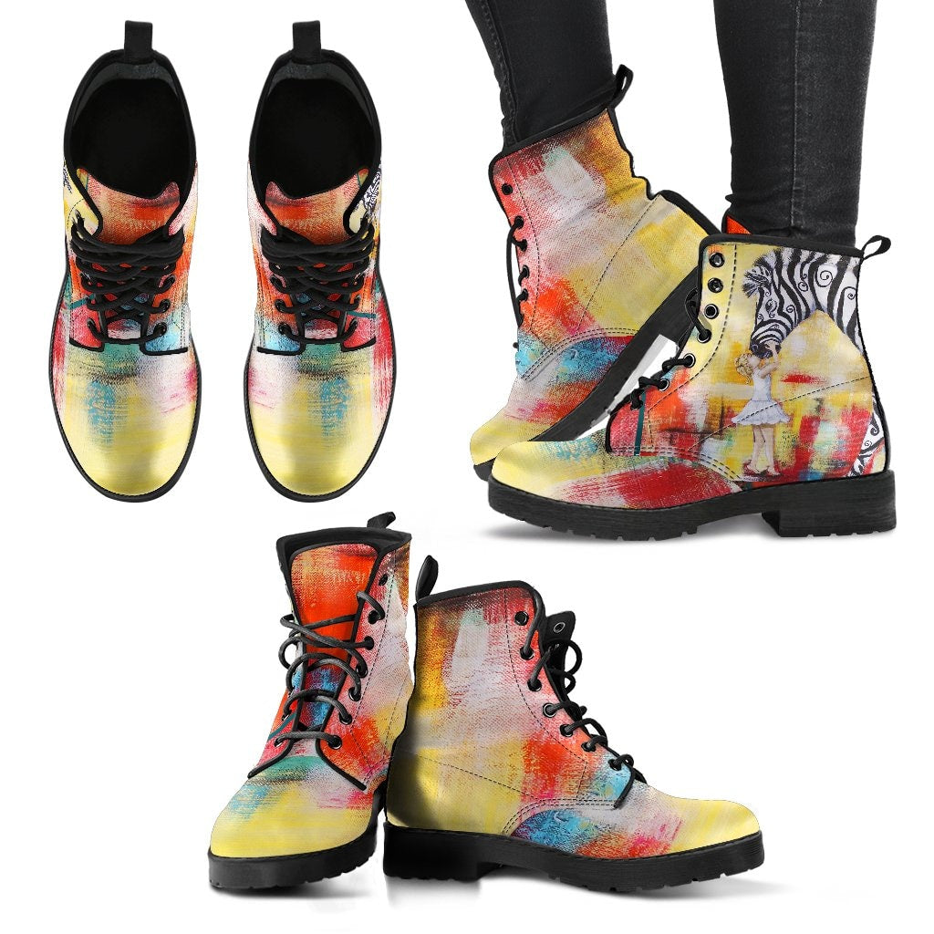 Acceptance Indie Art Leather Boots