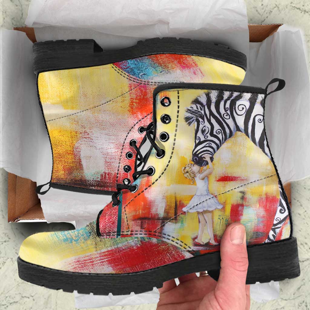 Acceptance Indie Art Leather Boots