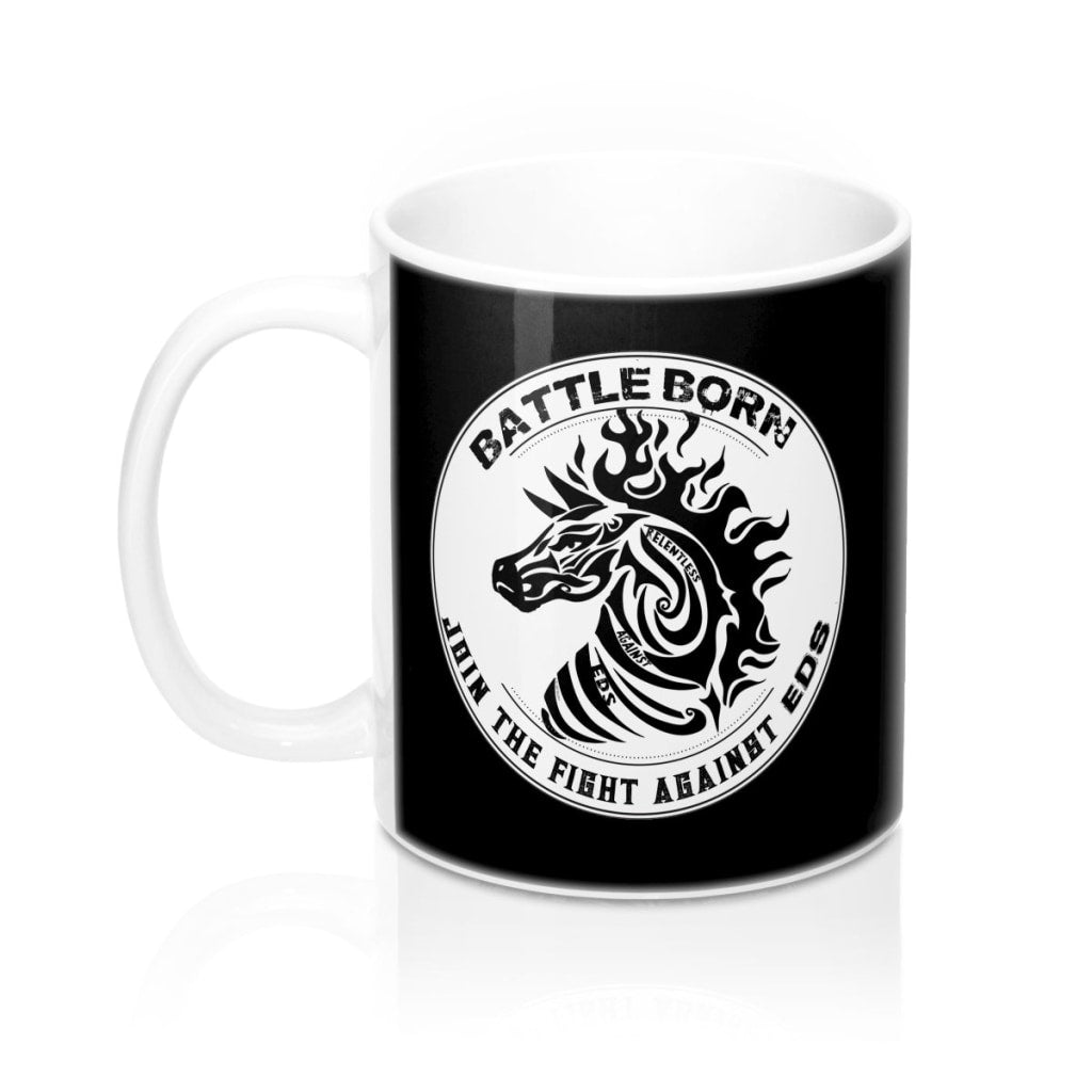 Battle Born EDS Black White Mug 11oz