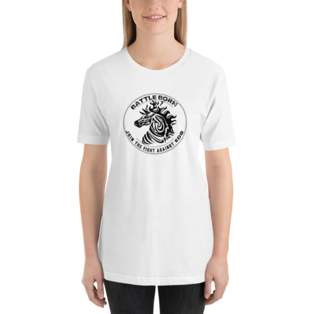 Battle Born Tribal EDS Zebra Unisex T-Shirt