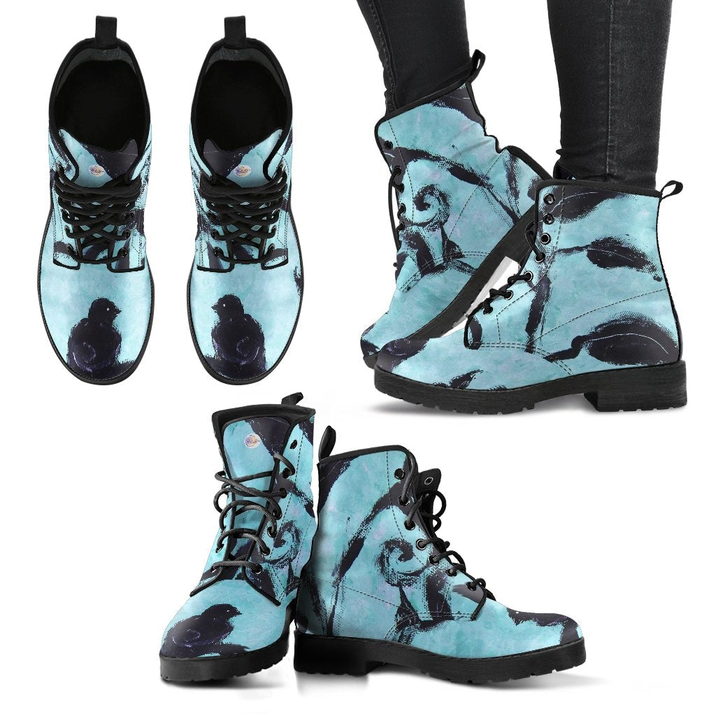 Birds Of A Feather Boots - C.W. Art Studio