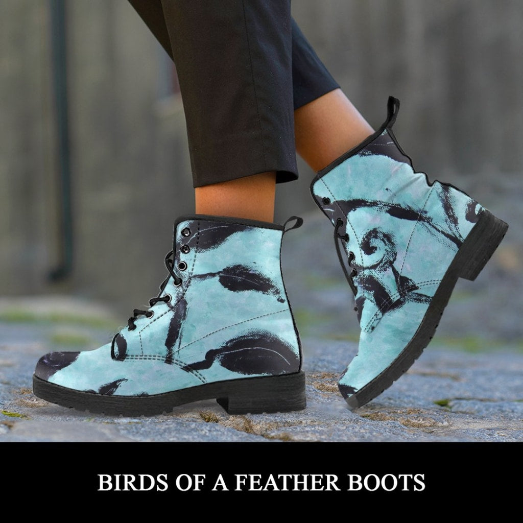 Birds Of A Feather Boots - C.W. Art Studio