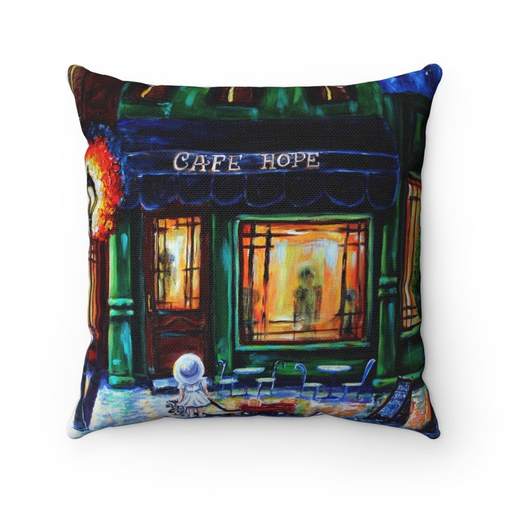 Cafe HopeThrow Pillow