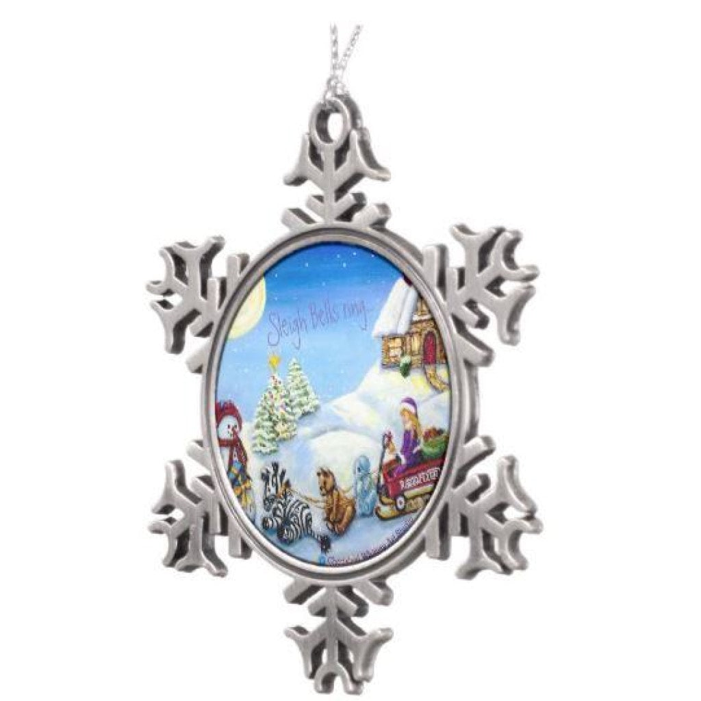 Christmas Ornament - 2017 Snowflake Keepsake Sleigh Bells Ring... - Christmas Ornament C.w. Art Studio