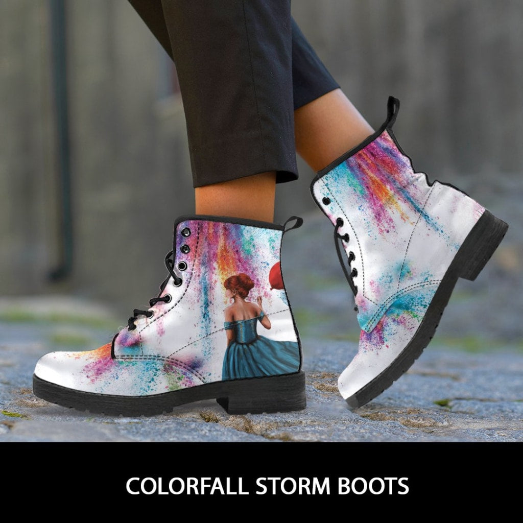 Colorfall Storm Boots - C.W. Art Studio