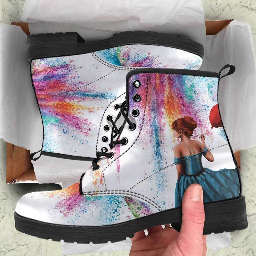 Colorfall Storm White Boots