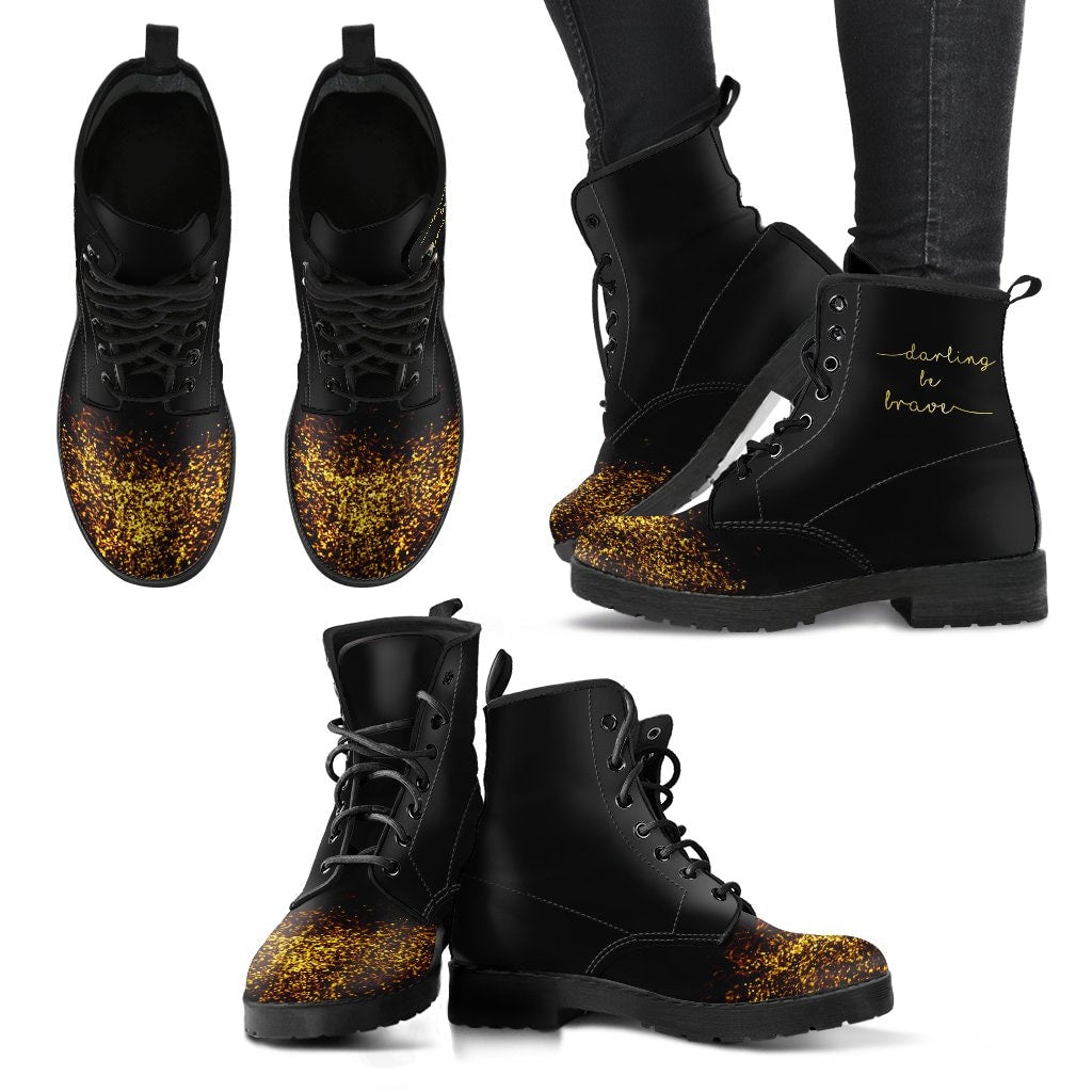 Darling Be Brave Boots - C.W. Art Studio