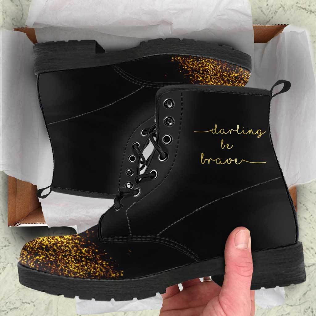 Darling Be Brave Boots - C.W. Art Studio