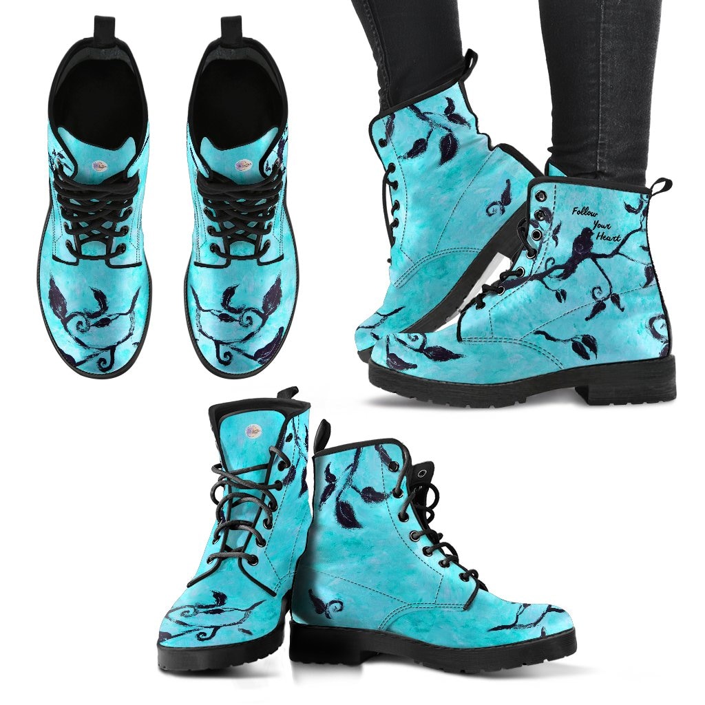 Follow Your Heart Boots - C.W. Art Studio