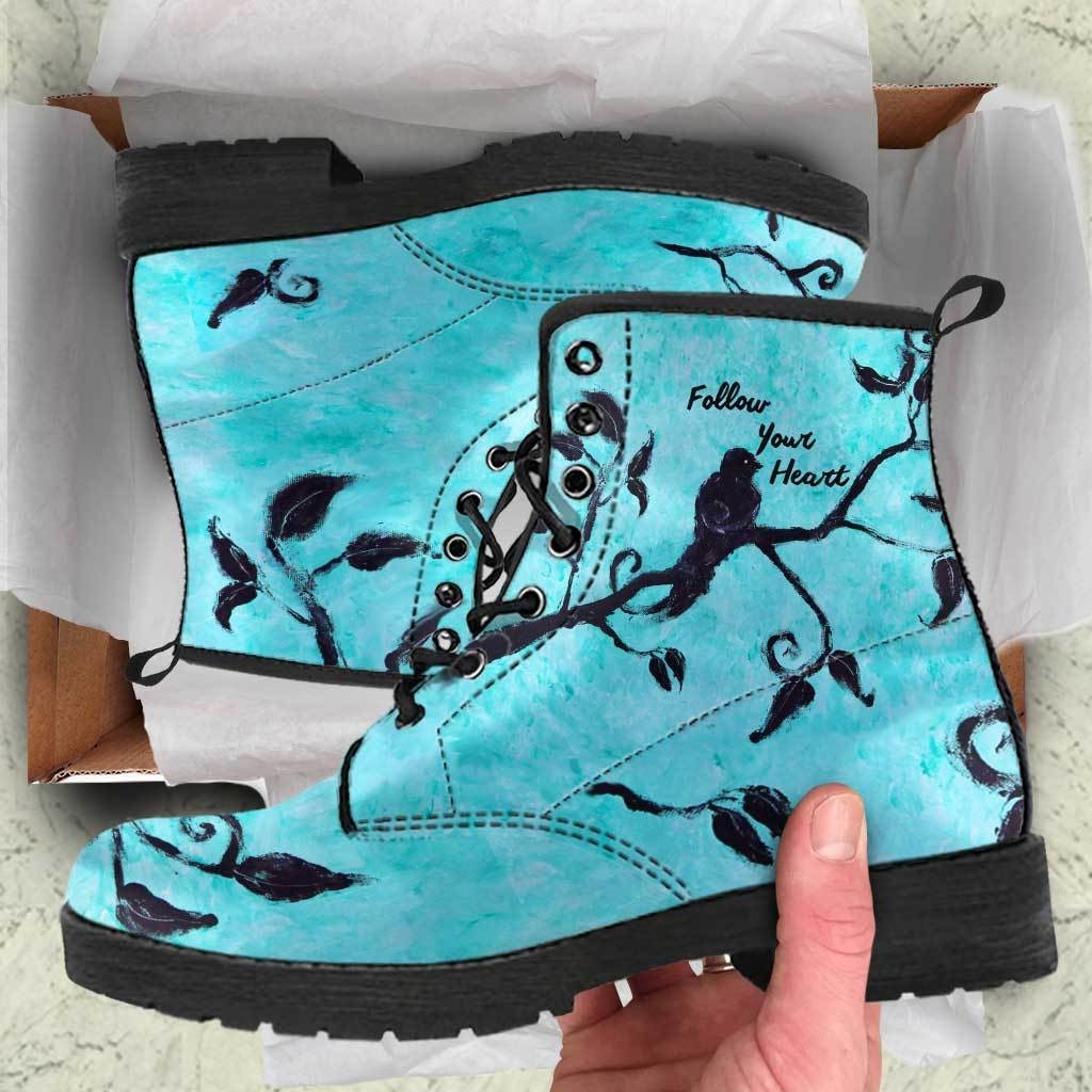 Follow Your Heart Boots - C.W. Art Studio