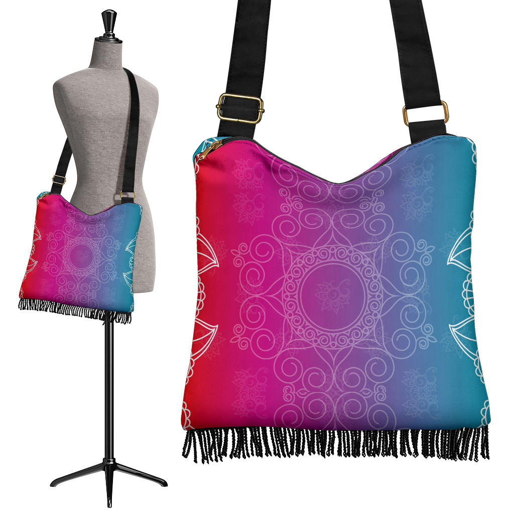 Mystic Rainbow Boho cross Body Bag Purse