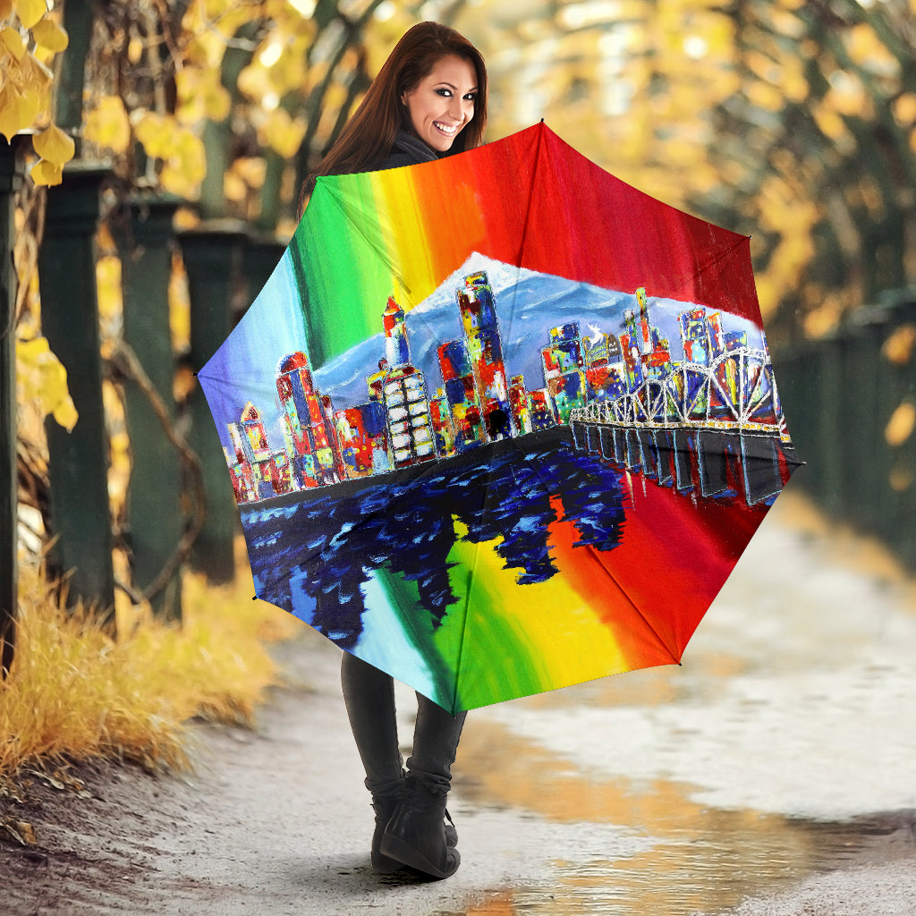 Portland Oregon Cityscape Umbrella