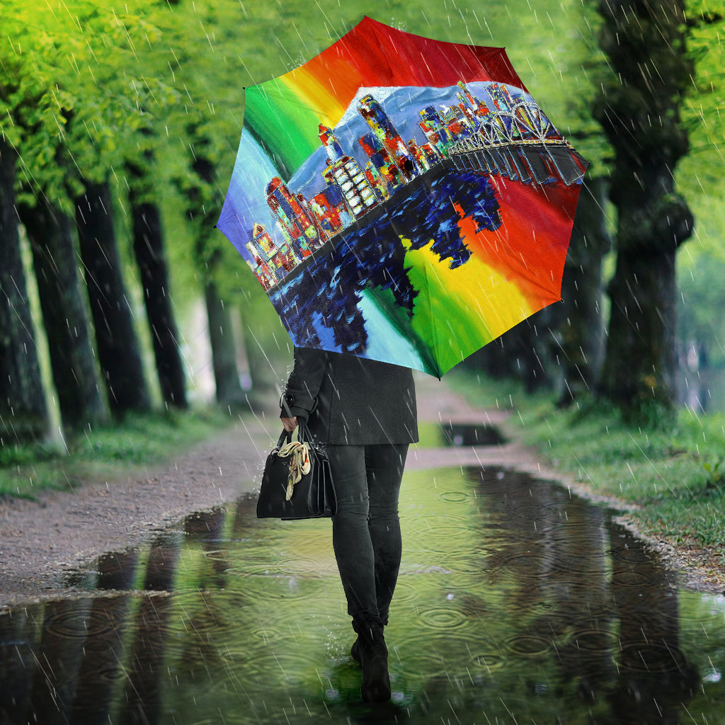 Portland Oregon Cityscape Umbrella