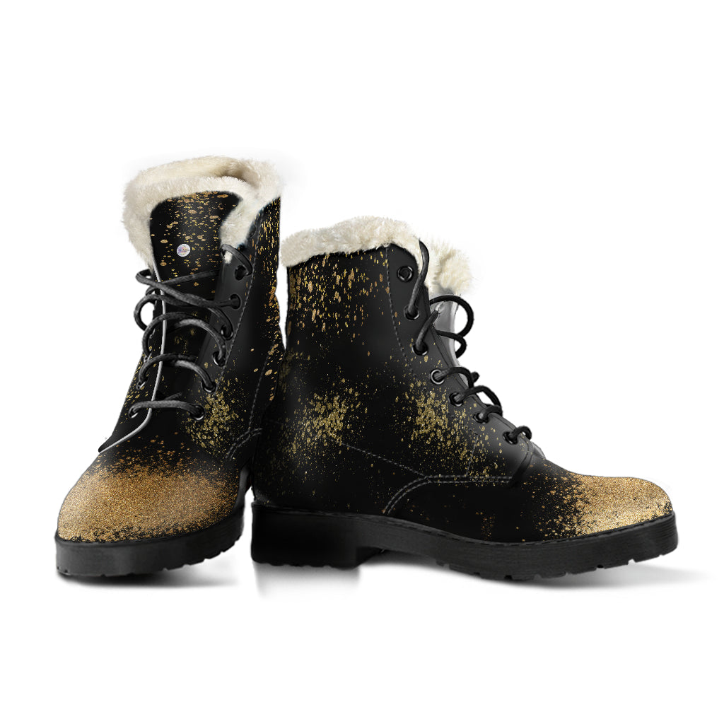 Queen of Broken Hearts Fur Leather Boots