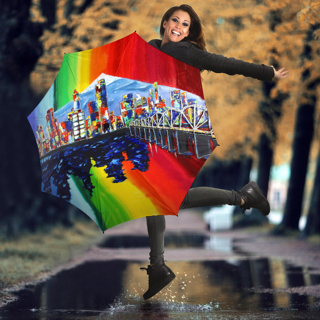 Portland Oregon Cityscape Umbrella