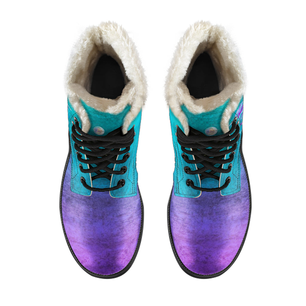 Unicorn Whisperer Fur Lined Leather Boots