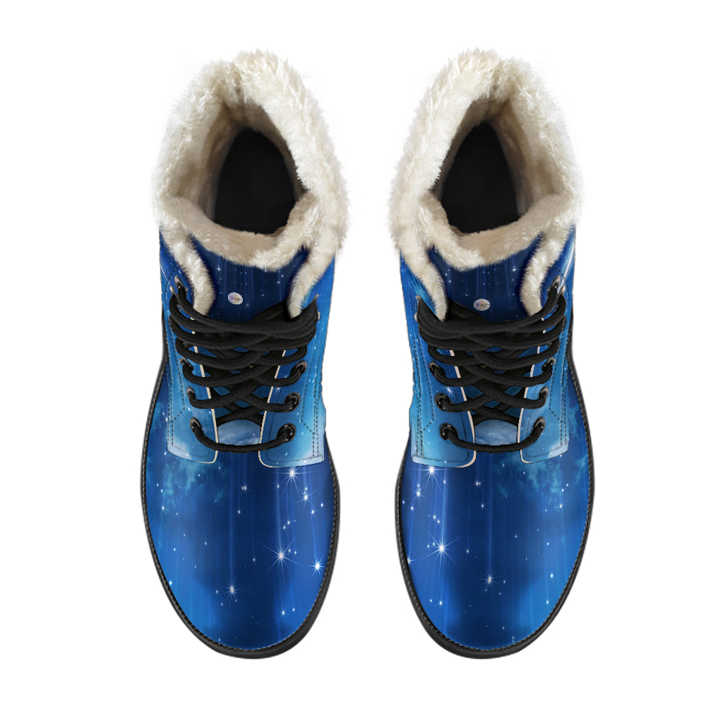 Shooting Stars Fur Lined Leather Boots by SophieStar