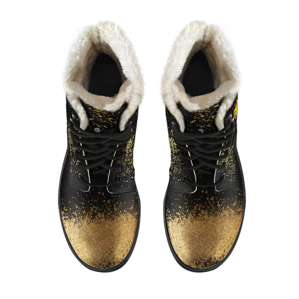 Queen of Broken Hearts Fur Leather Boots