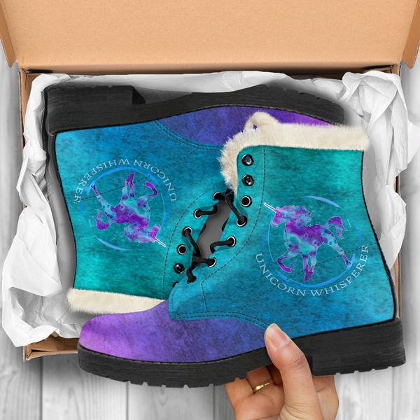Unicorn Whisperer Fur Lined Leather Boots