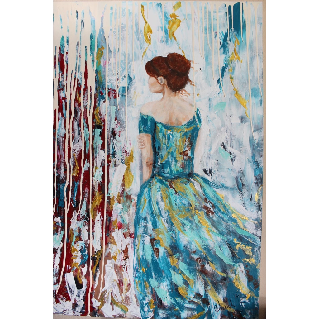 Her Storm #1 Artist Embellished Giclée -Unique Piece - C.W. Art Studio