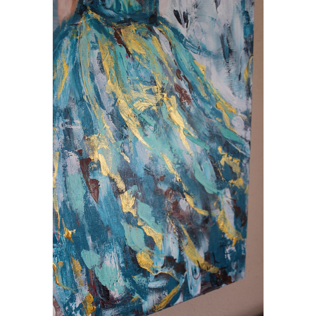 Her Storm #1 Artist Embellished Giclée -Unique Piece - C.W. Art Studio