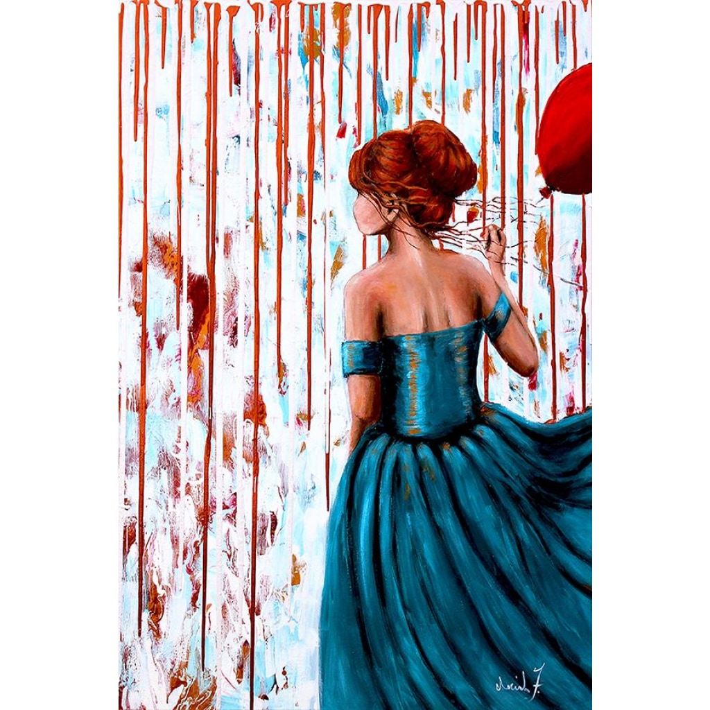 Her Storm III Cotton Rag Fine Art Prints - C.W. Art Studio