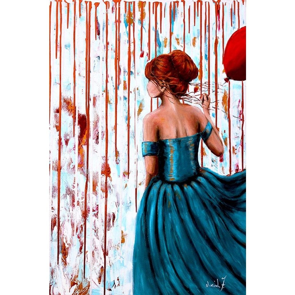 Her Storm III Fabric Wall Poster - C.W. Art Studio