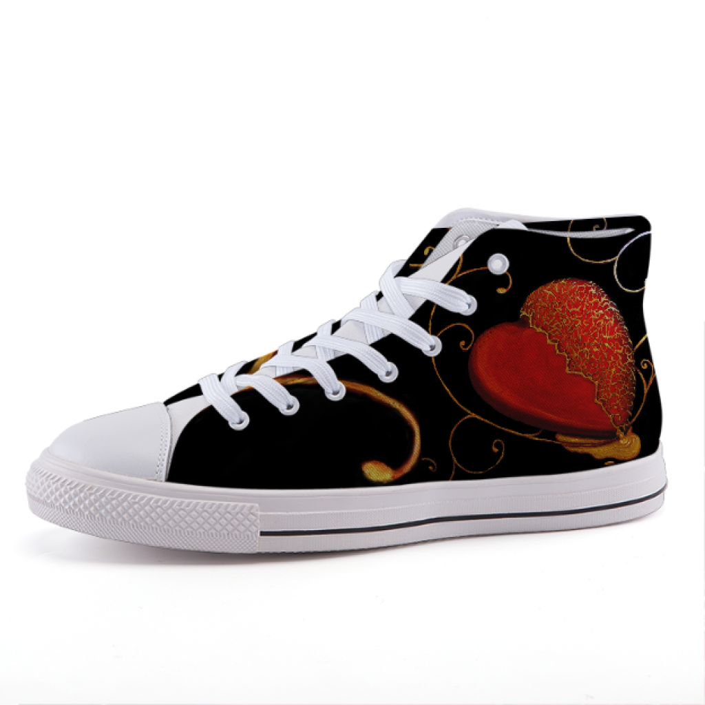 High-Top Fashion Canvas Shoes - 35 - Shoes C.w. Art Studio