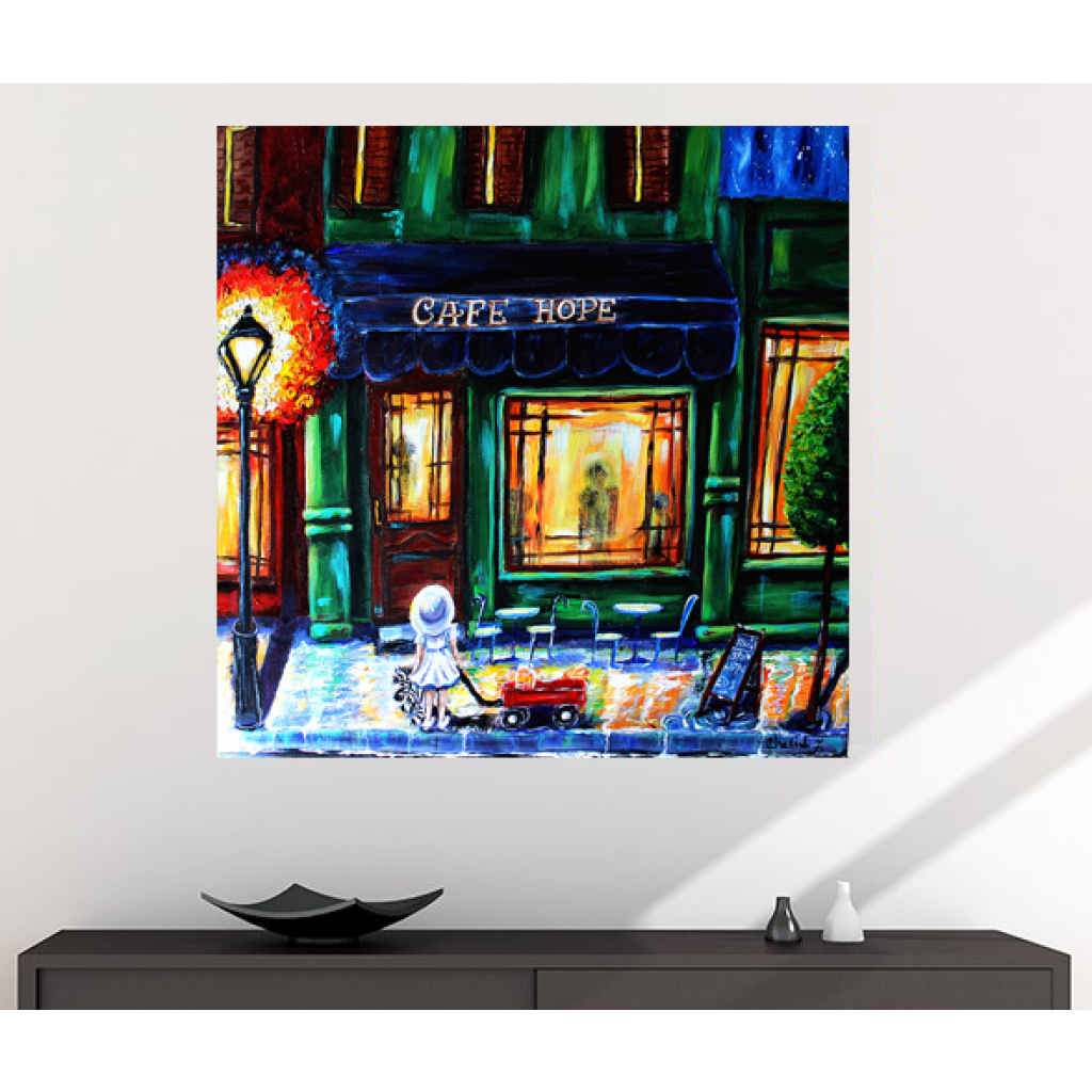 Hope Cafe Cotton Rag Fine Art Prints - C.W. Art Studio