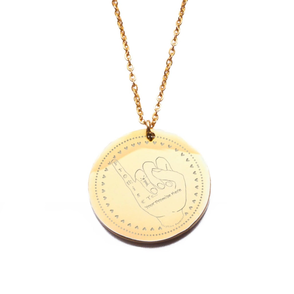 I Promise To... Pendant Charm #2 Necklace Customize - Pendant C.w. Art Studio