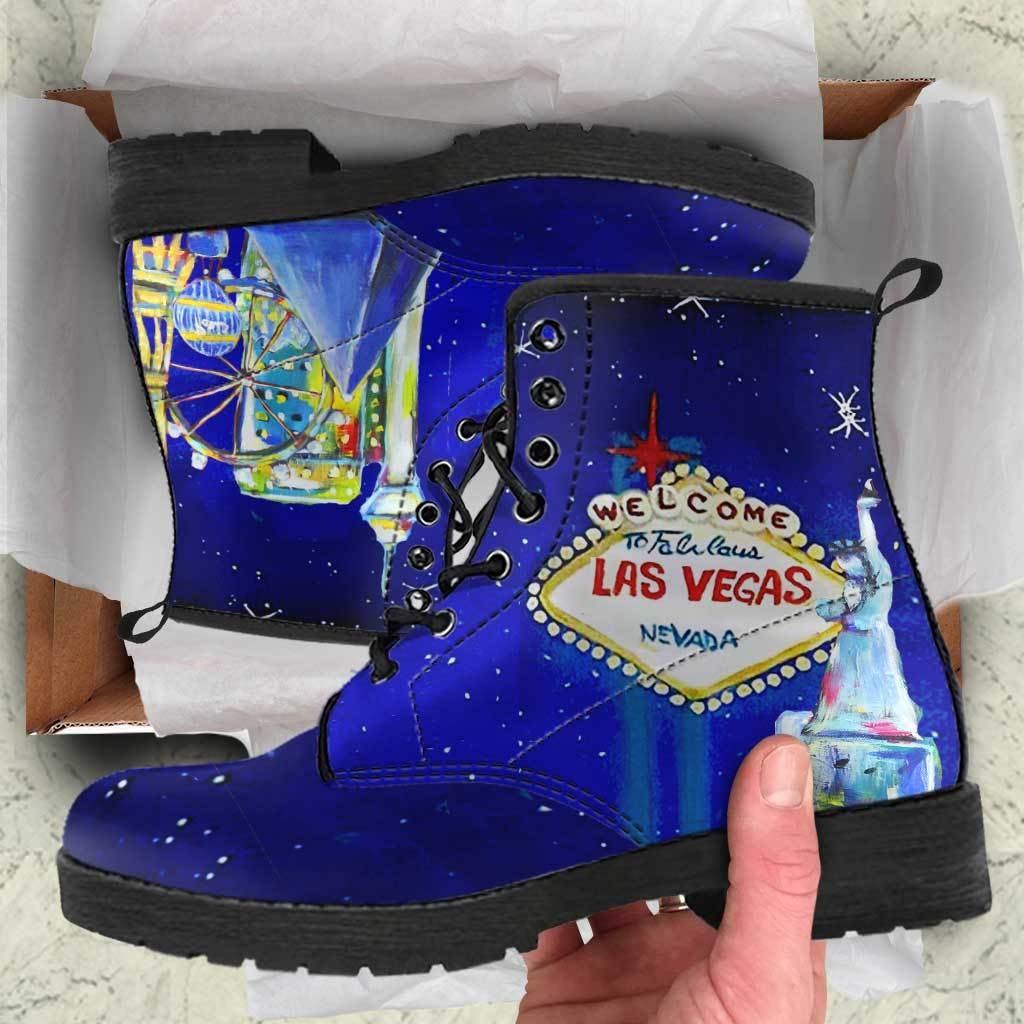 Las Vegas Starry Night Boots - C.W. Art Studio