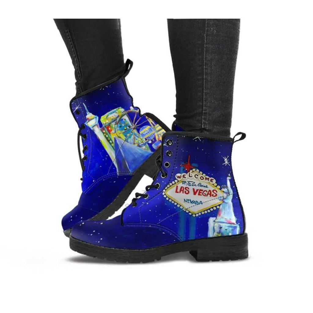 Las Vegas Starry Night Boots - C.W. Art Studio
