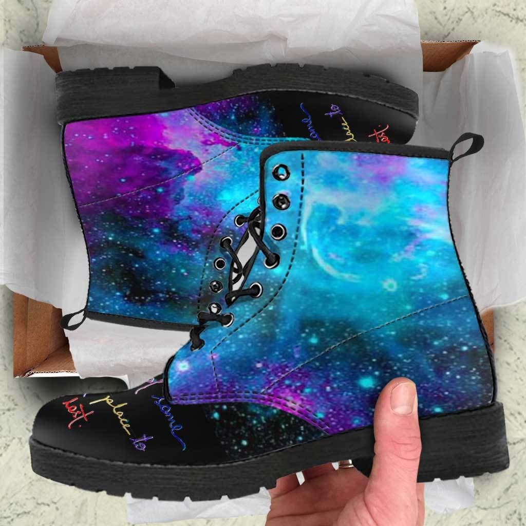 Let's Find Some Beautiful Place To Get Lost Boots - C.W. Art Studio