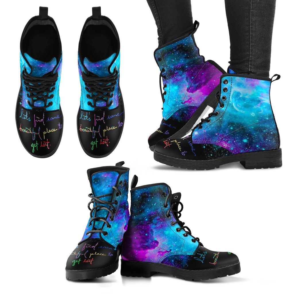 Let's Find Some Beautiful Place To Get Lost Boots - C.W. Art Studio
