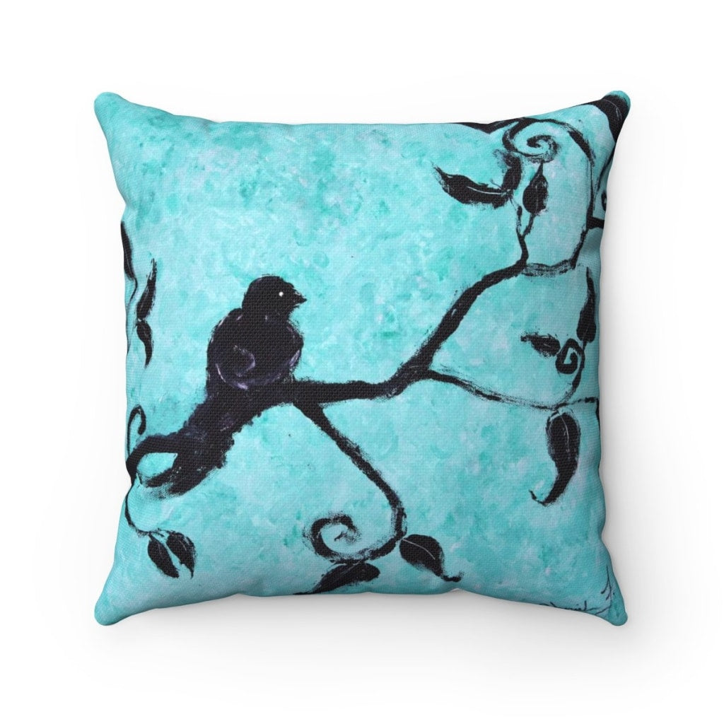 Lone Bird Throw Pillow