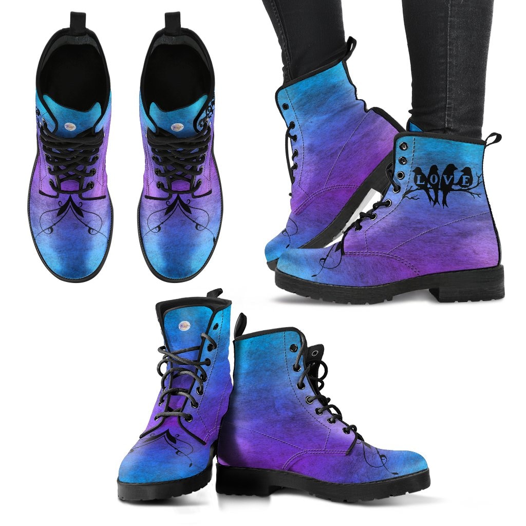 Love Birds Boots - C.W. Art Studio