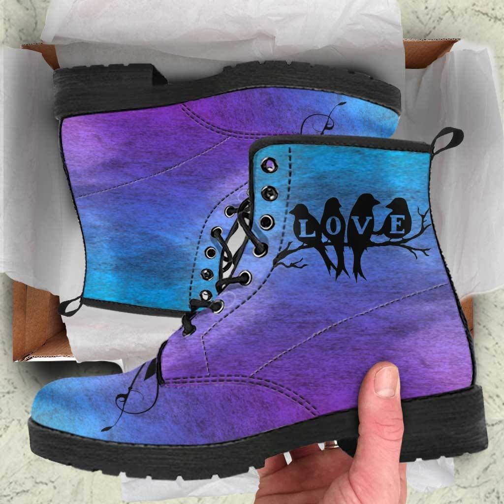 Love Birds Boots - C.W. Art Studio