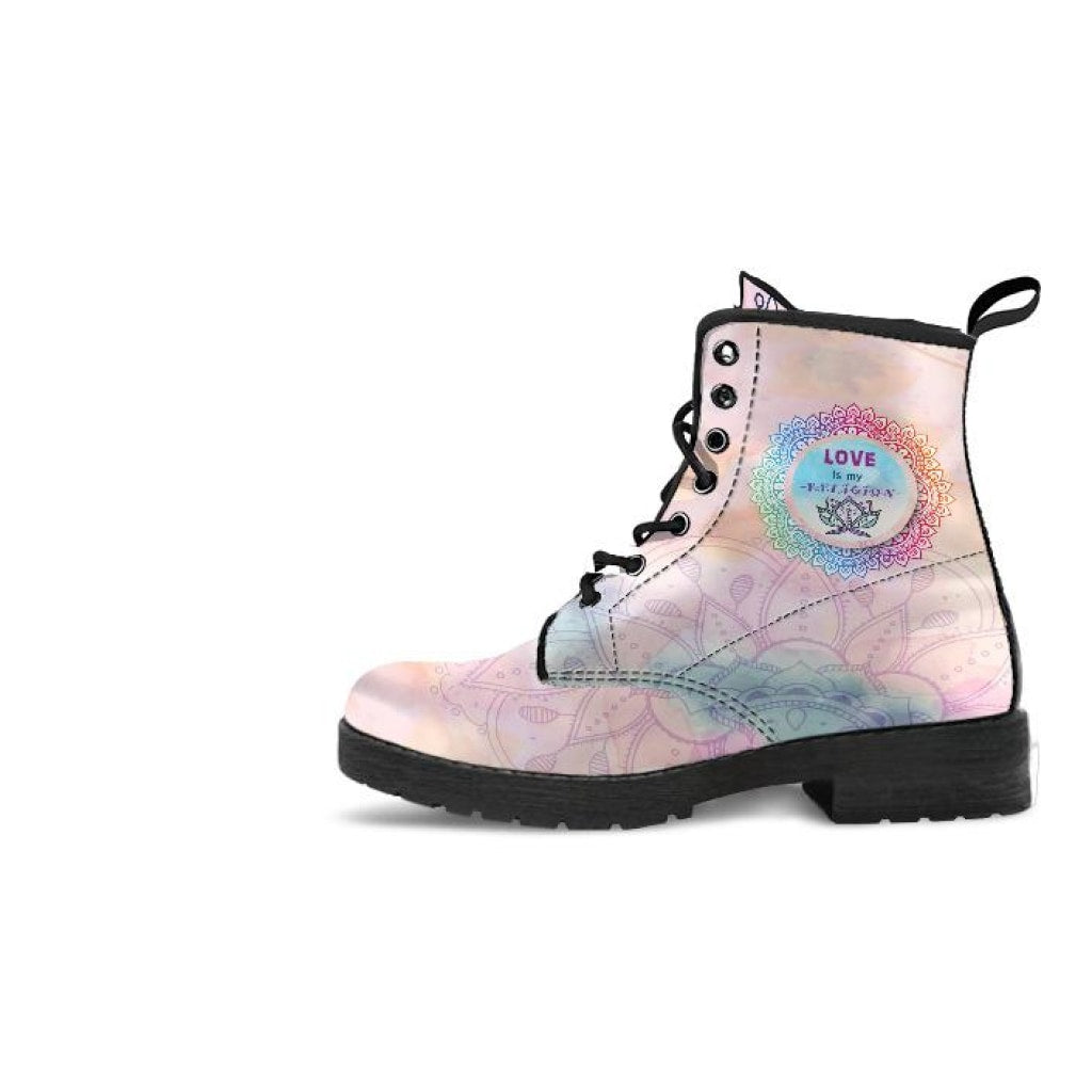 Love Is My Religion Boots - C.W. Art Studio