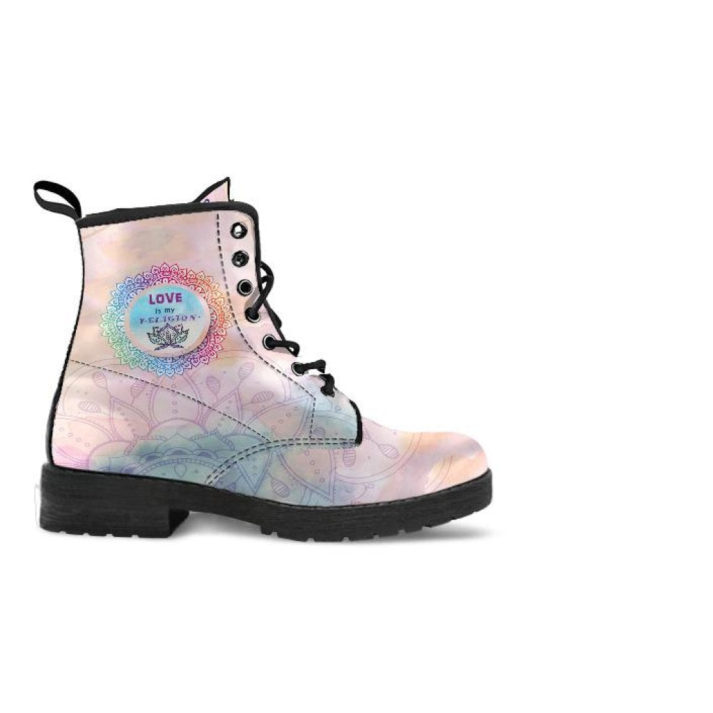 Love Is My Religion Boots - C.W. Art Studio
