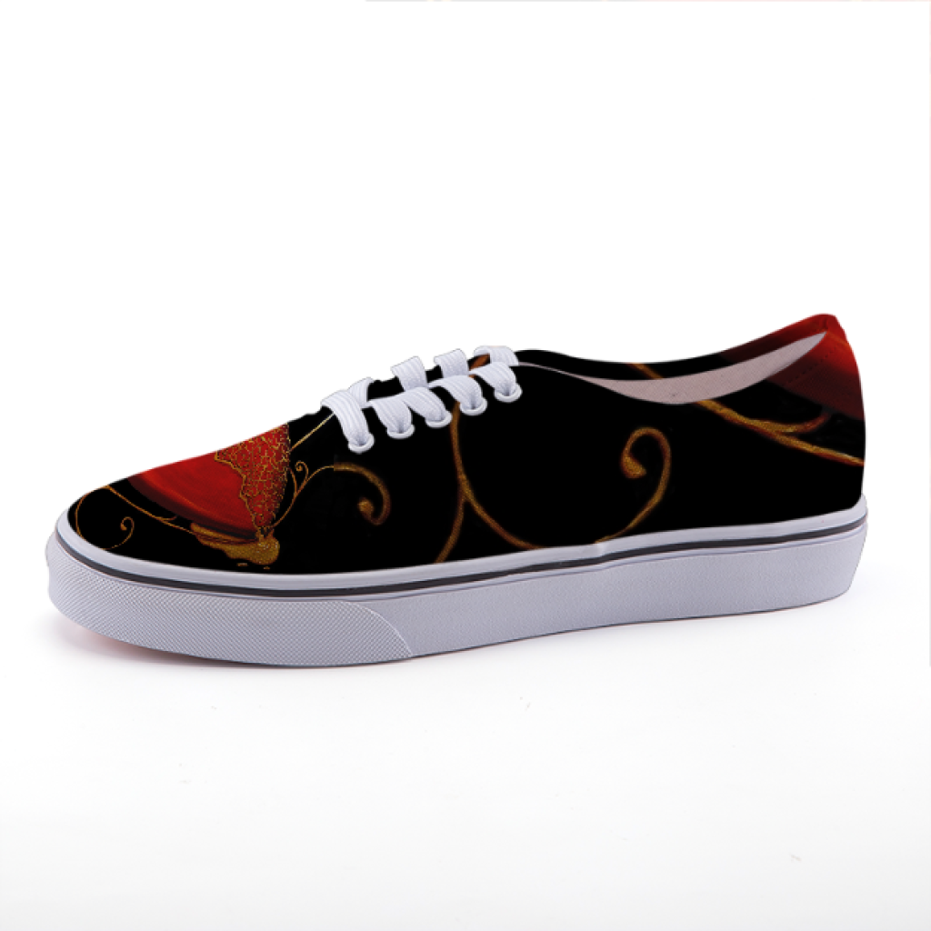 Low-top canvas sneakers - Kintsugi Heart Design