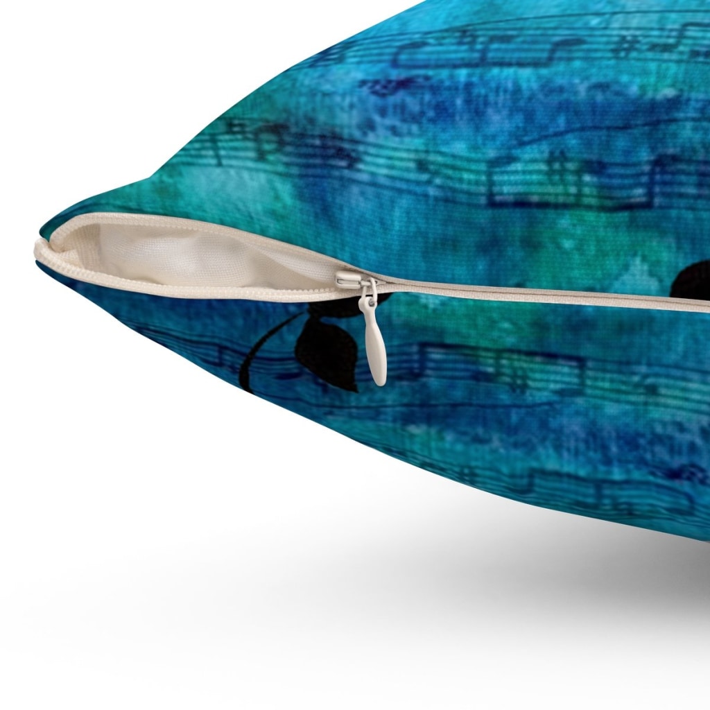Music Birds Throw Pillow