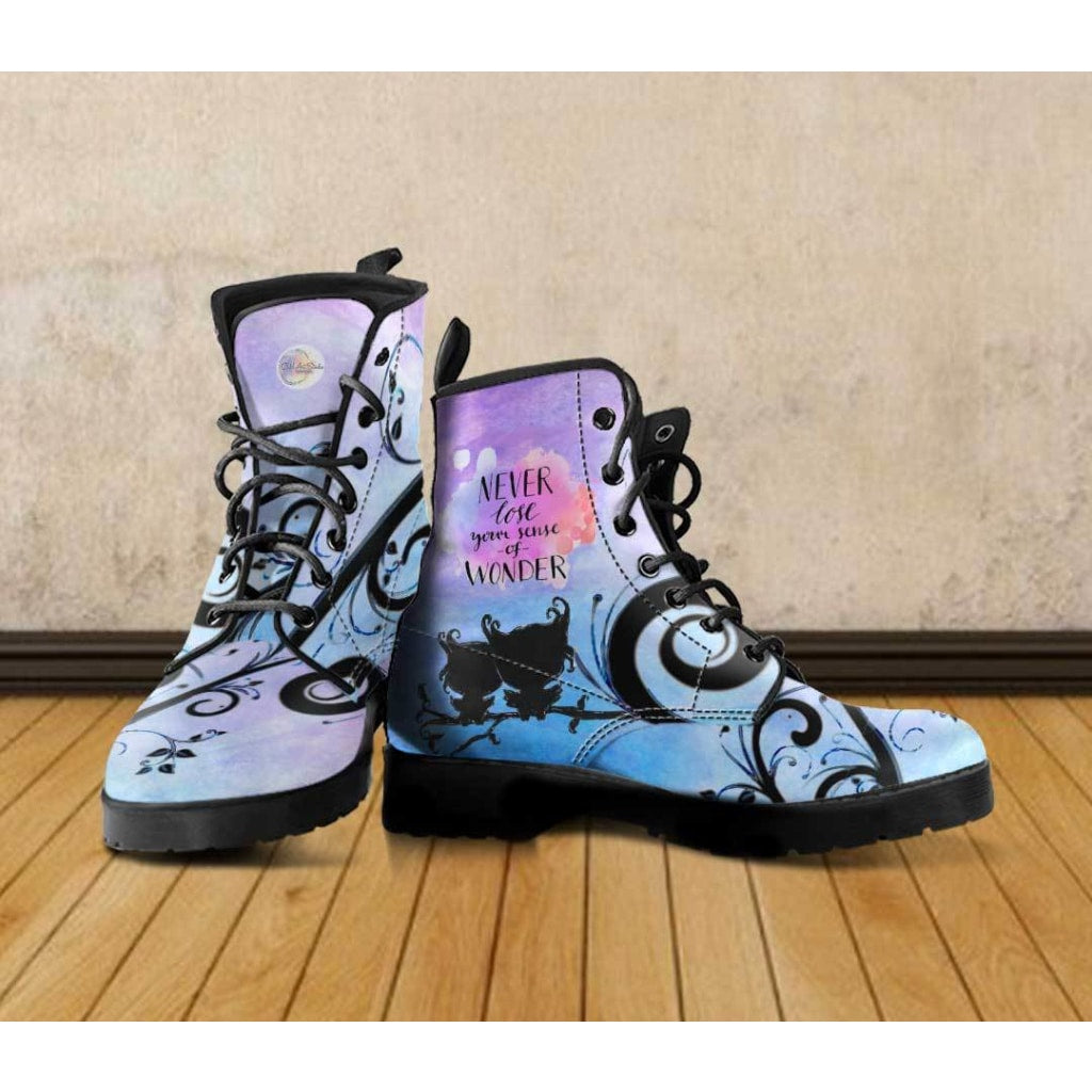 Never Lose Your Sense of Wonder Boots - C.W. Art Studio