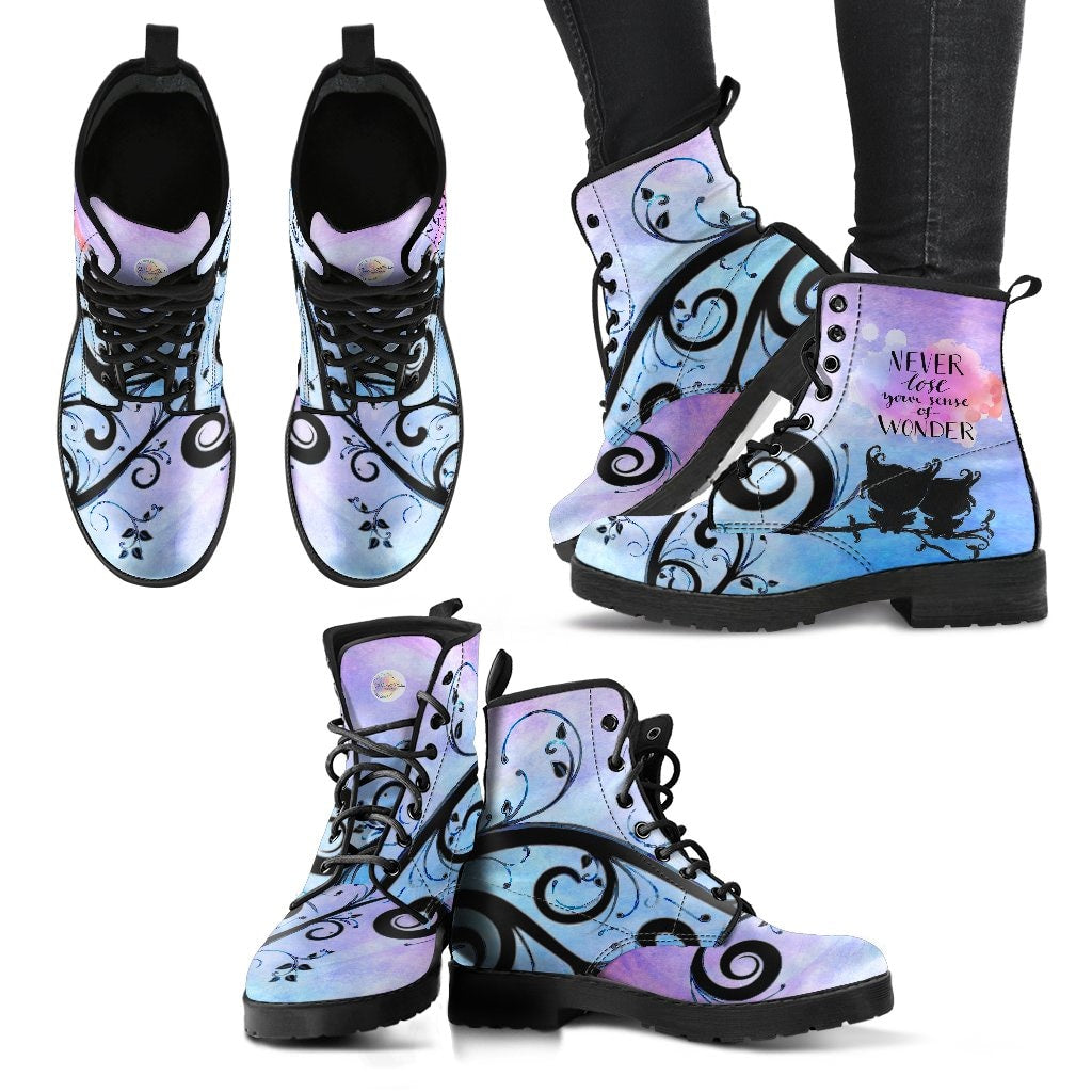 Never Lose Your Sense of Wonder Boots - C.W. Art Studio