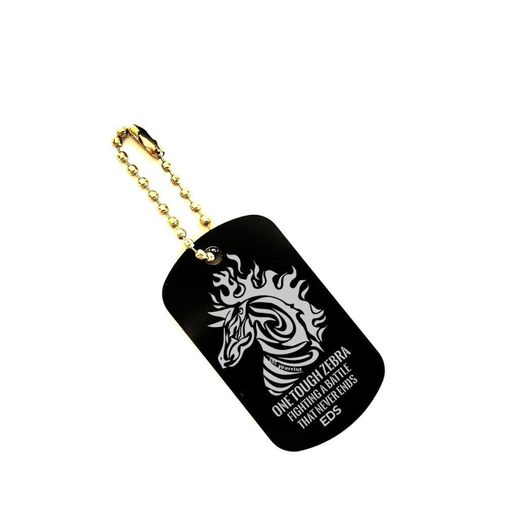 One Tough Zebra - EDS Dog Tags - C.W. Art Studio