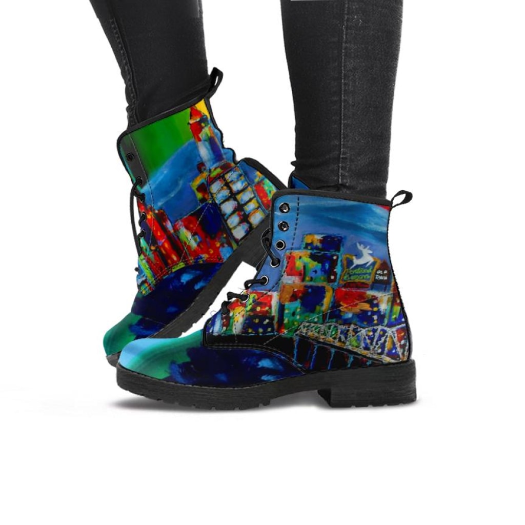Portland CityScape Boots - C.W. Art Studio